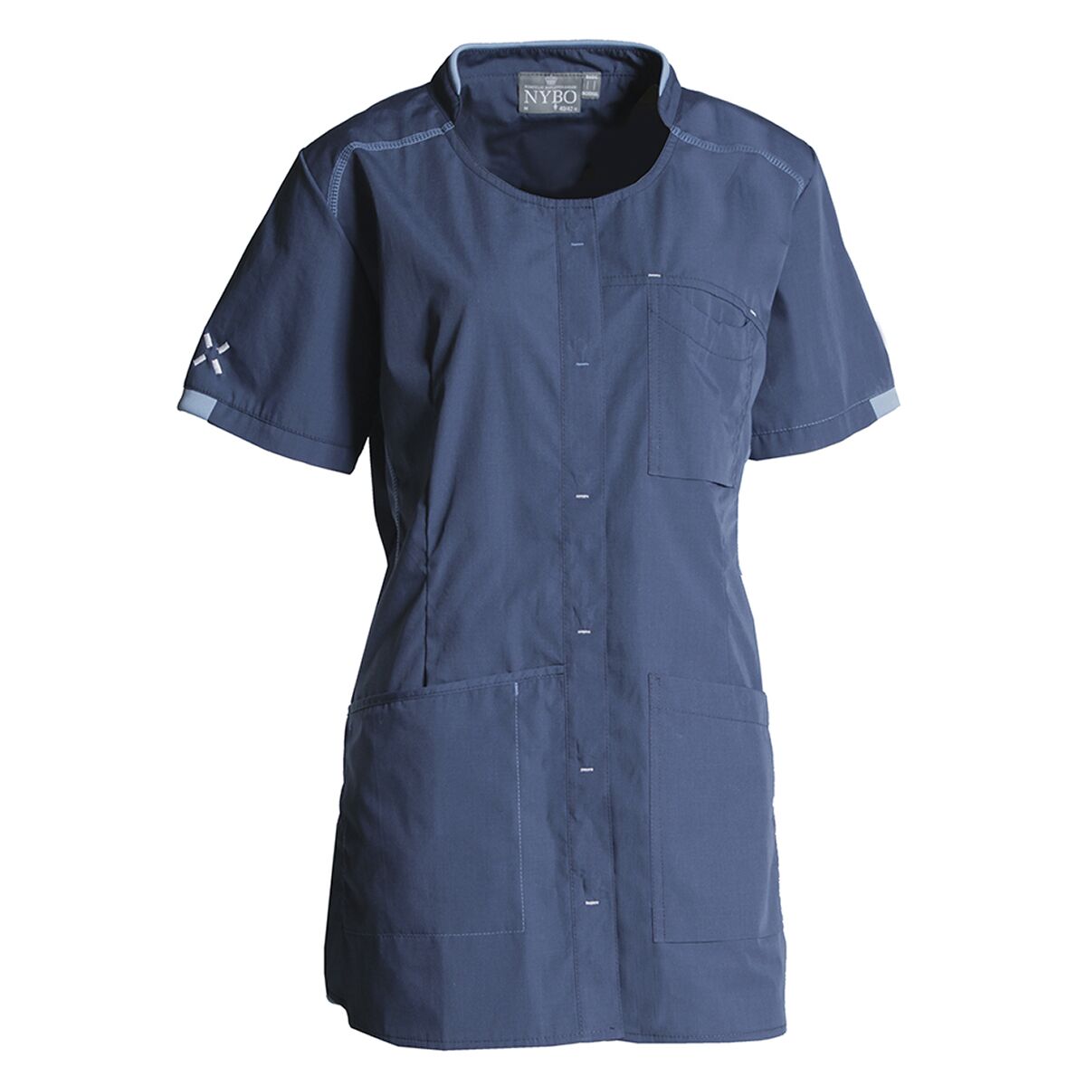 nybo damenkasack »sporty« 4 k-136077920-11-4xl-n nybo kasack blau