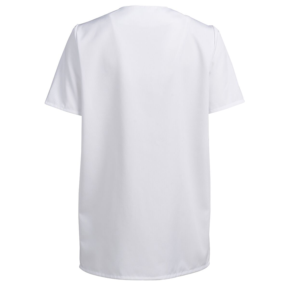 kentaur unisex kasack v-ausschnitt weiß lyocell 3 15139-934-0-0-101-k von hinten weiss