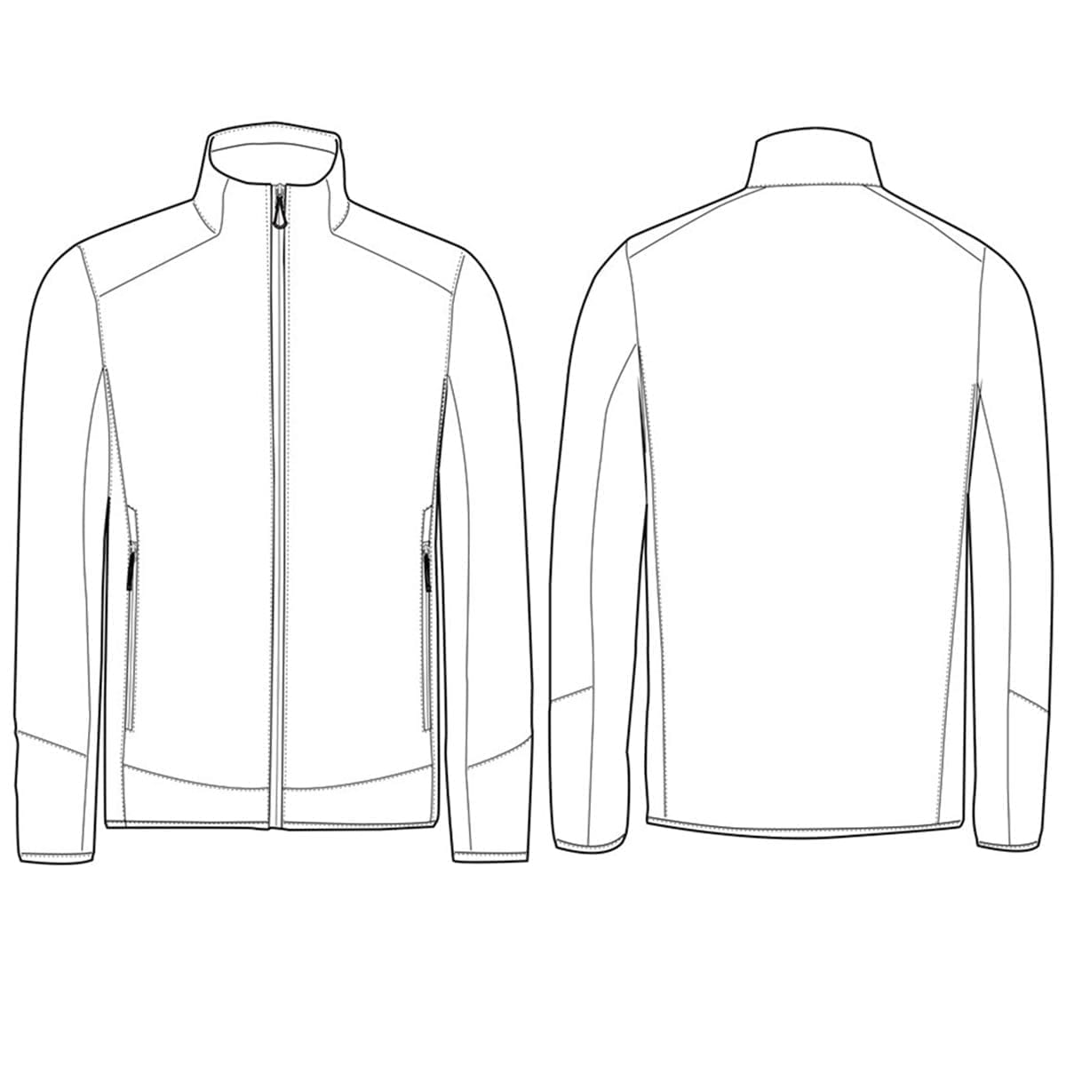 kentaur unisex softshell jacke id854 2 außen✓ leichte mesh-innenseite✓ seitentaschen✓ gummizug in bund und ärmeln