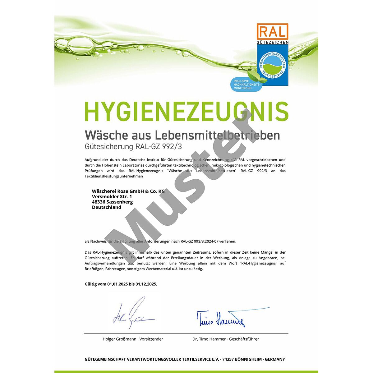 ral hygienezeugnisse 2026 4 produktbild hygienezeugnis lebensmittelbetriebe