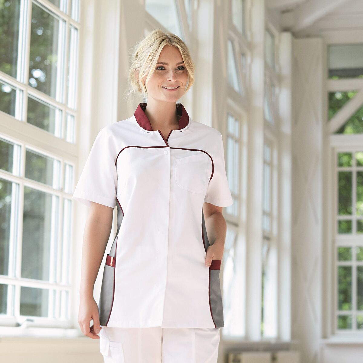 kentaur damenkasack »modern« 5 kentaur pflegebekleidung