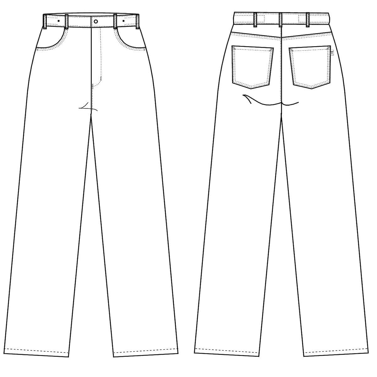 kentaur unisex jeanshose sl77 2 weiß16742-101 - schrittlänge 77 cm