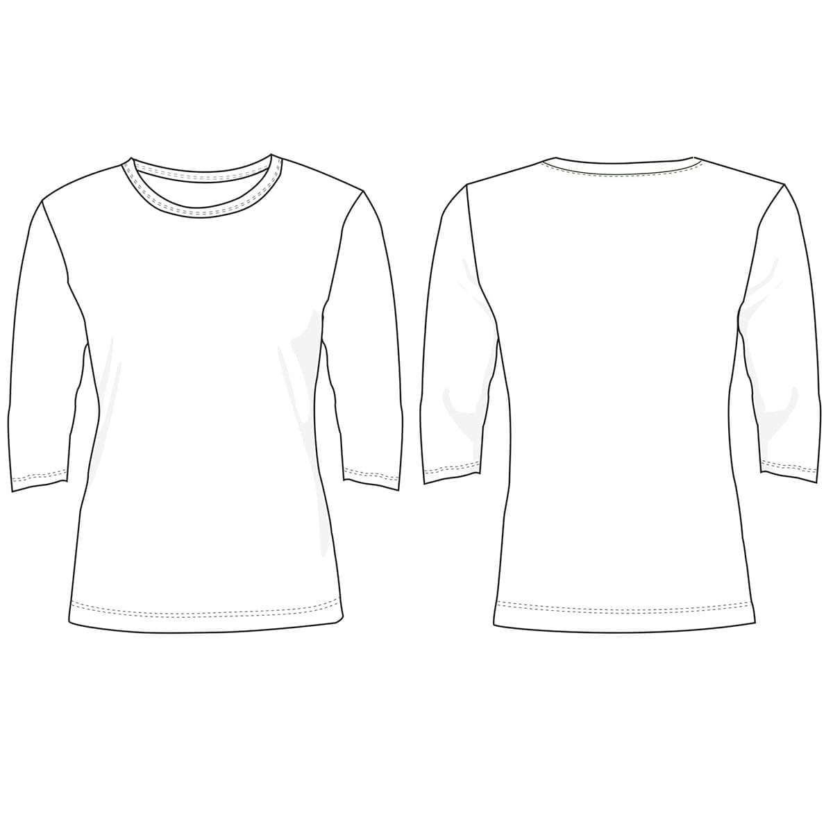 pro wear damen t-shirt langarm id0313 2 53130-575-0-0-k